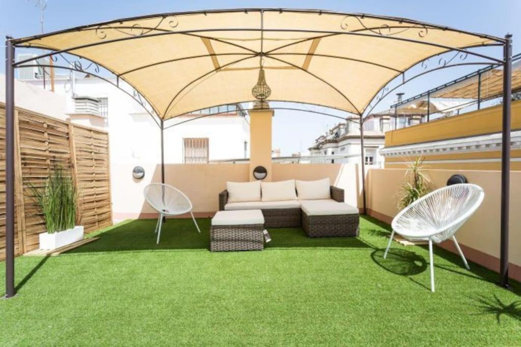 Appartement Esse Atico. Precioso Atico Con Terraza En Pleno Centro à Séville Extérieur photo